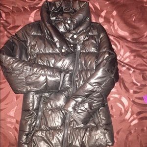 Girls Gap Moto bubble coat